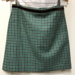 Banana Republic blue green skirt sz 4